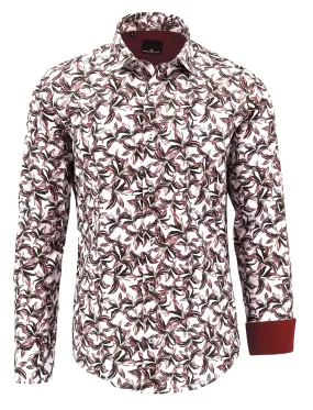 Vogue Red Floral Printed Shirt