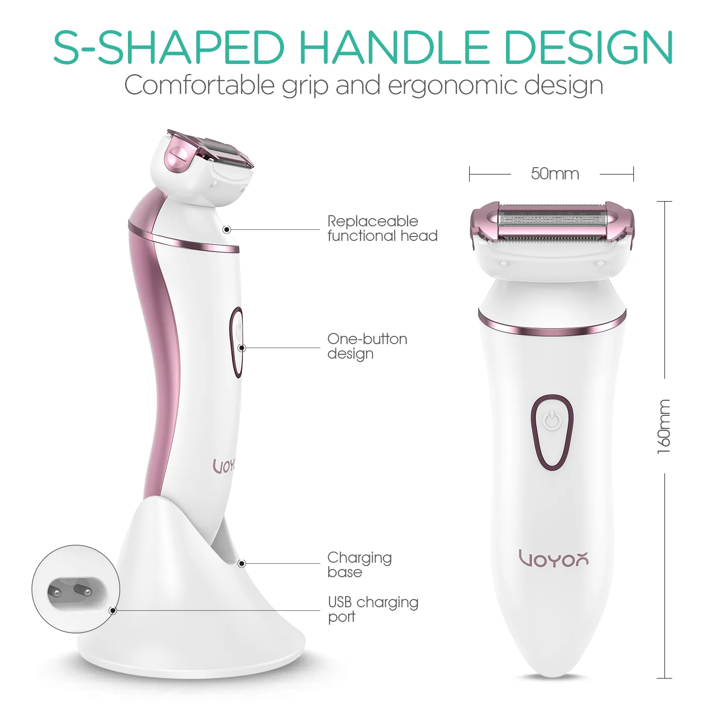 VOYOR  Electric Shaver for Women  ES400