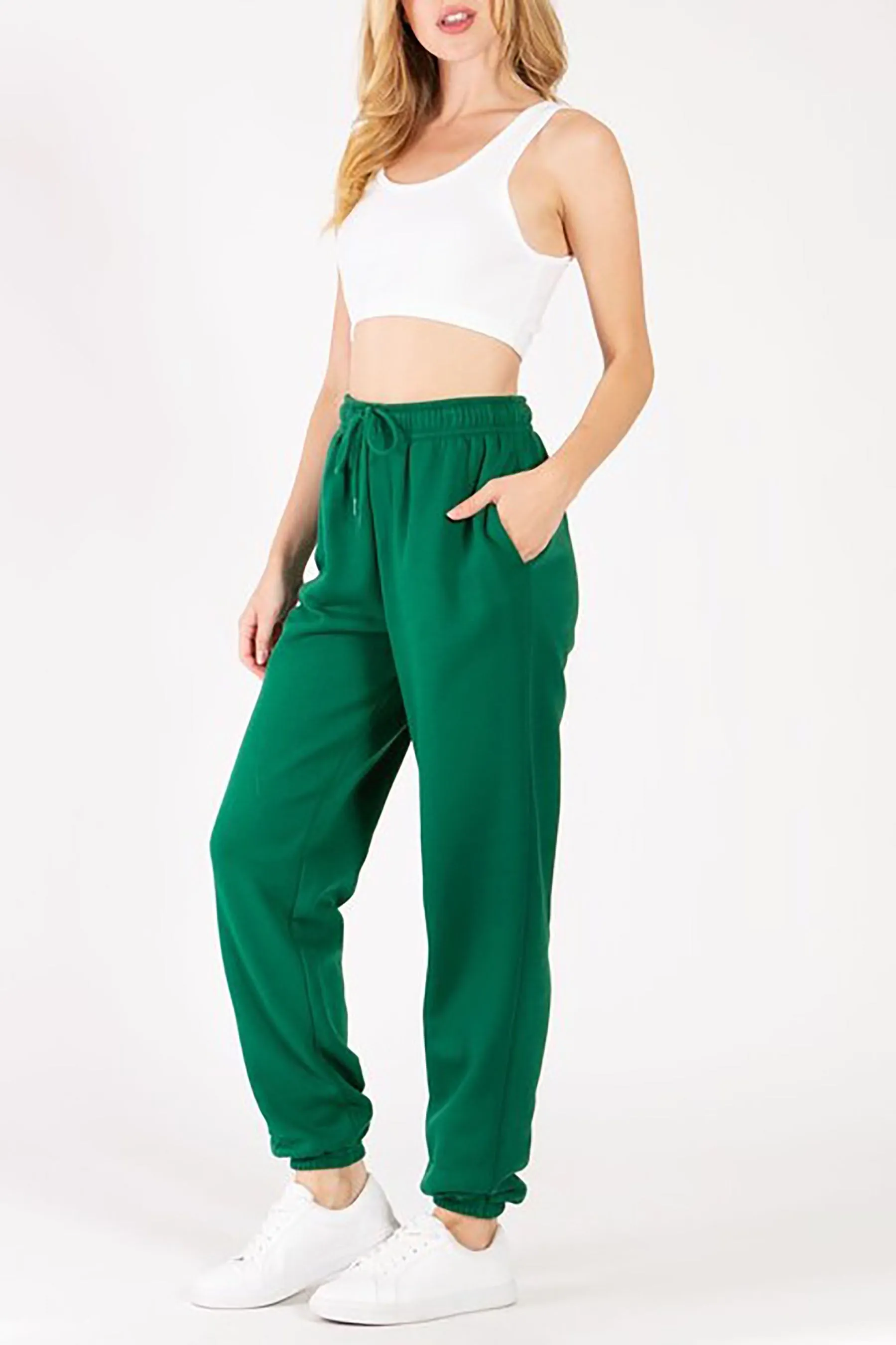 Women's Casual Oversized Fleece Sweatpants