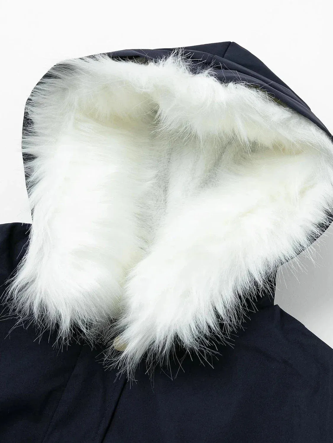 Women's Winter Coat: Windproof Fleece-Lined Parka Hoodie Jacket with Fur Collar