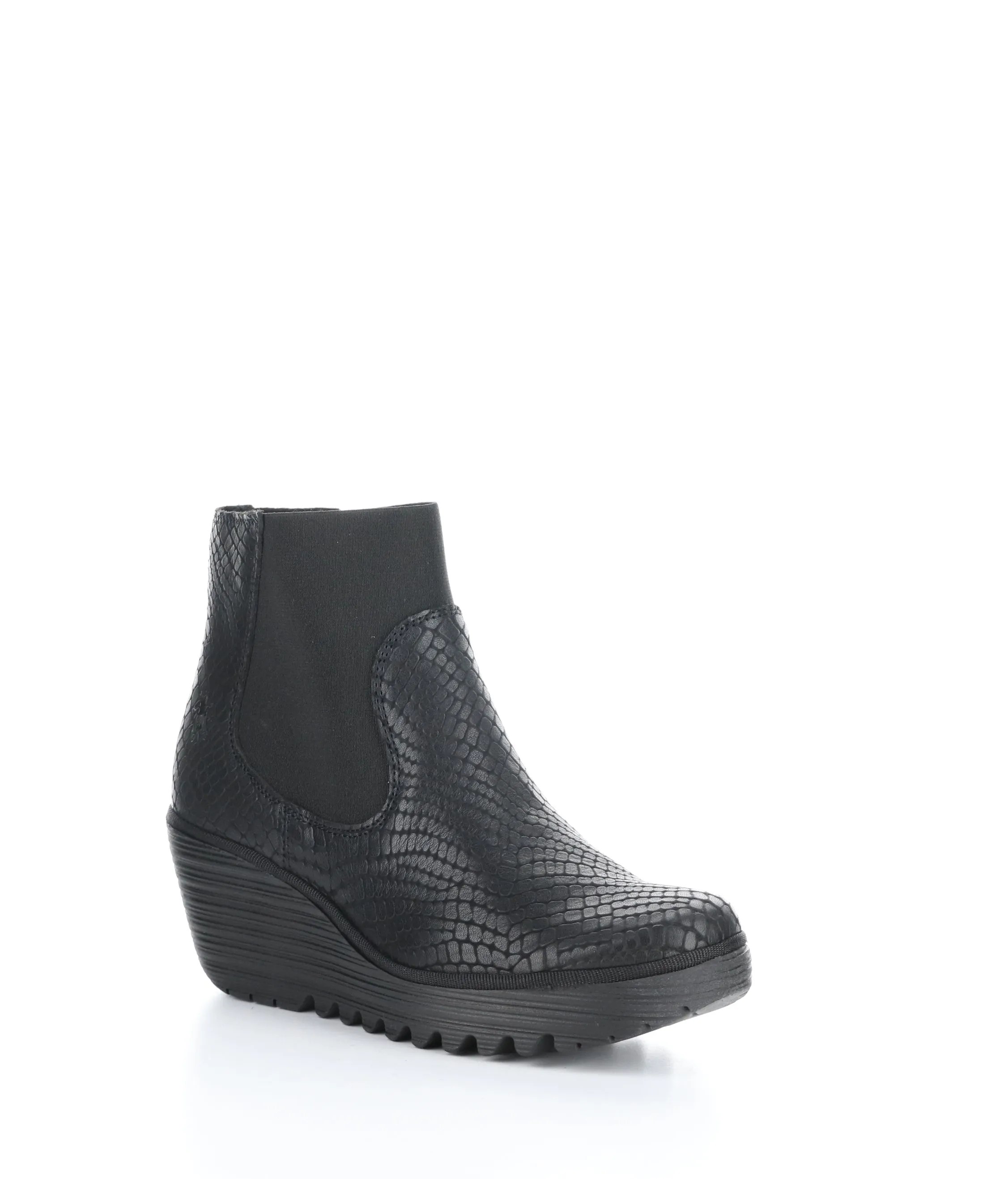 YADE398FLY 005 BLACK Elasticated Boots