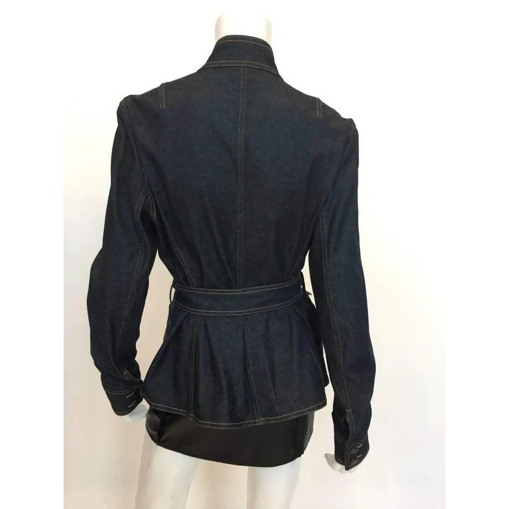 YVES SAINT LAURENT Dark Blue Denim Jacket | Size M/L